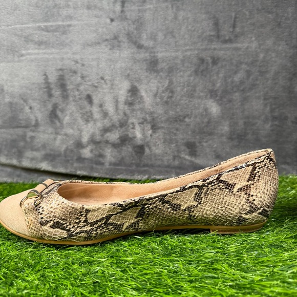 Kelly & Katie WENDIE Flats Snake Print Ballet Slip On Shoes Women's 7.5M - Picture 4 of 13